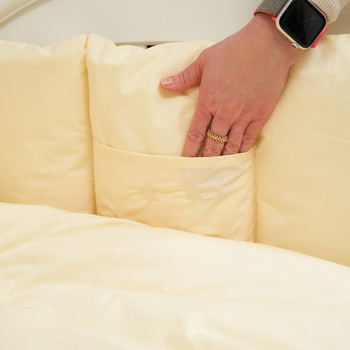 Постільний комплект Babycentre & Twins Moonlight, 6 елементів, ванільний (4011-BTMO-05) - Pampik - 6