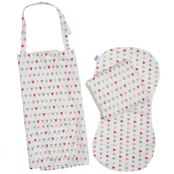 Набір для годування Twins, 3 елементи, білий з принтом, в асортименті (9000-TK3-20) - Pampik - 2