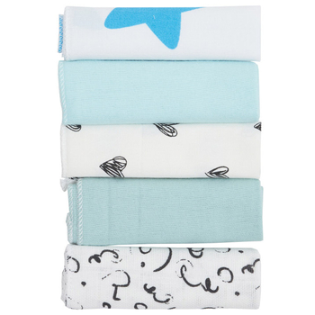 Салфетки детские Twins, хлопок, 20х20 см, 5 шт, multicolor (1602-ST5-20) - Pampik