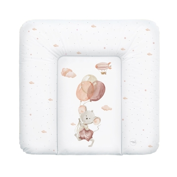 Сповивальний матрац Ceba Baby Basic Mouse, 75х72 см, білий (W-144-000-727) - Pampik