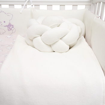 Постільний комплект Twins Be Happy з пледом, 8 елементів, рожевий (4078-TBH-08) - Pampik - 4