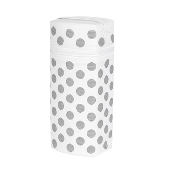 Термоупаковка для бутылочки Ceba Baby Jumbo Day & Night Polka Dots Горохи, бело-розовый (W-005-099-543) - Pampik