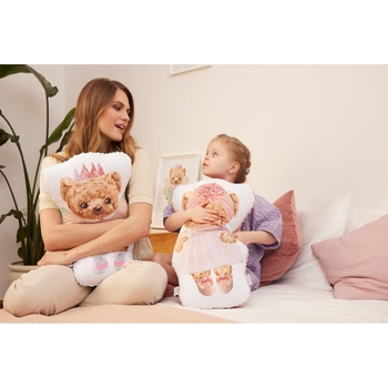 Подушка Ceba Baby Cuddie Fluffy Puffy Lizzy, дівчинка, 50х24 см (W-852-132-685) - Pampik - 7