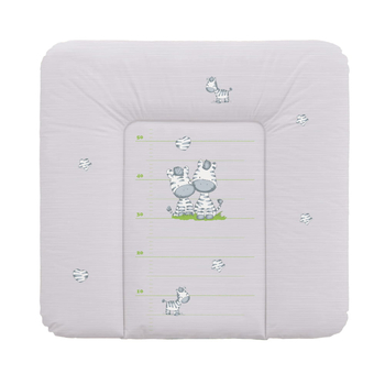 Сповивальний матрац Ceba Baby Basic line Зебра, 75х72 см, сірий (W-144-002-260) - Pampik