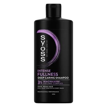 Шампунь Syoss Full Hair 5 Тигрова Трава для тонкого волосся, 440 мл - Pampik