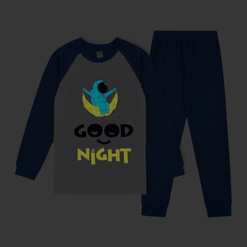 Піжама, що світиться Garnamama Neon PG 122 Білий Синій (1065462.50841108) - Pampik - 5