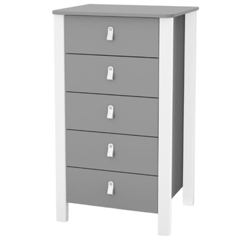 Комод Верес Монако високий 600, темно-сірий з білим (34.1.351.2.321) - Pampik
