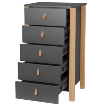 Комод Верес Монако високий 600, темно-сірий з бежевим (34.1.351.2.16) - Pampik - 2