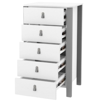 Комод Верес Монако високий 600, білий з сірим (34.1.351.2.32) - Pampik - 2