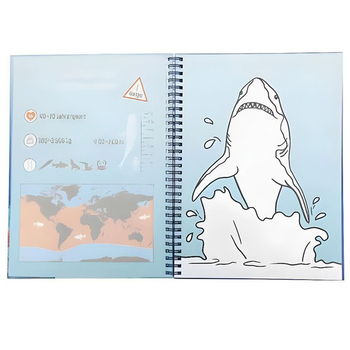 Книга-розмальовка Depesche Акула, з фломастерами (47300/33926) - Pampik - 4