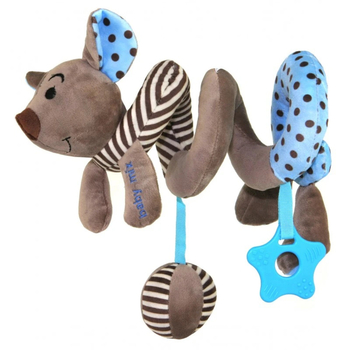 Плюшева спіраль Baby Mix Мишка, блакитний (43478) - Pampik