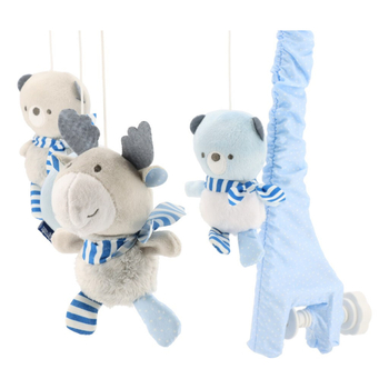 Мобіль Baby Mix Моряки TK-523M, плюшевий, механічний, блакитний (49415) - Pampik - 2