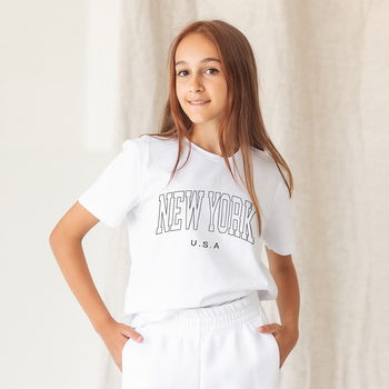 Футболка Garnamama City t-shirt 134-140 Білий (999023.13593118) - Pampik