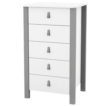 Комод Верес Монако високий 600, білий з сірим (34.1.351.2.32) - Pampik