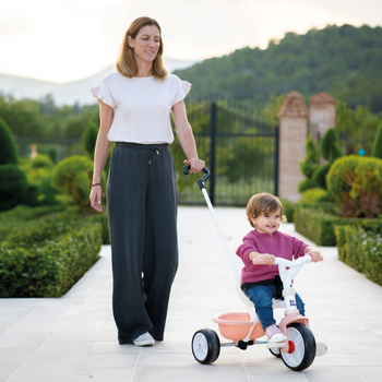 Трехколесный велосипед 2 в 1 Smoby Toys Би Муви Розовая жемчужина (7600740339) - Pampik - 7