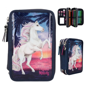 Пенал с наполнением Depesche Лошадь, синий (410583/32860) - Pampik - 3