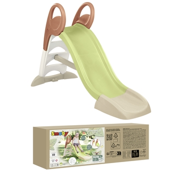 Гірка з водним ефектом Smoby Life, довжина 150 см, зелений з бежевим (7600820510) - Pampik