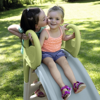 Гірка з водним ефектом Smoby Life, довжина 150 см, блакитний з бежевим (7600820509) - Pampik - 7