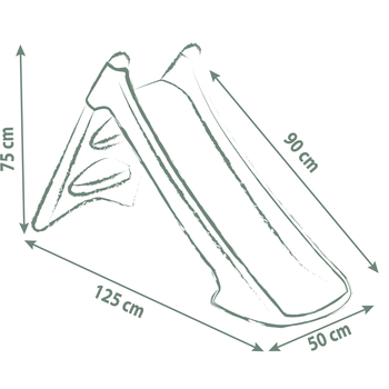 Гірка з водним ефектом Smoby Life, довжина 90 см, блакитний з бежевим (7600820630) - Pampik - 6