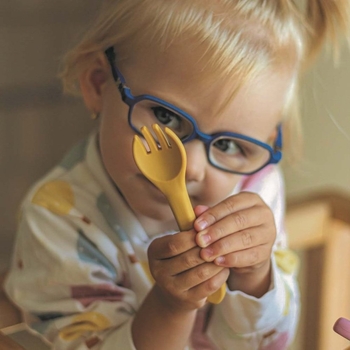 Набір столових приборів Petite&Mars Dusty Rose, силікон, рожевий (709820) - Pampik - 5