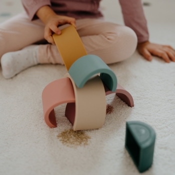 Cиліконовая пірамідка Petite&Mars Rainbow Misty Green (599817) - Pampik - 8