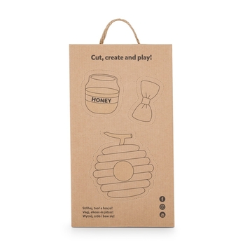 М'яка іграшка Petite&Mars Ведмедик Matt, 34 см, коричневий (631756) - Pampik - 4