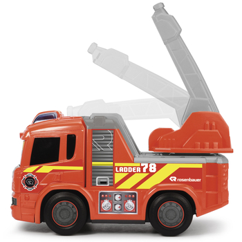 Пожежна машина Dickie Toys АВС Сканія Ферді з поворотною драбиною, звук, світло, 25 см (4114005) - Pampik - 5