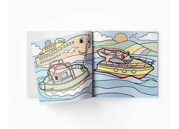 Водная раскраска. Корабли, 8 страниц (F00024192) - Pampik - 3