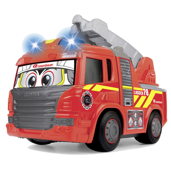Пожежна машина Dickie Toys АВС Сканія Ферді з поворотною драбиною, звук, світло, 25 см (4114005) - Pampik
