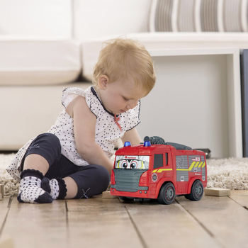 Пожежна машина Dickie Toys АВС Сканія Ферді з поворотною драбиною, звук, світло, 25 см (4114005) - Pampik - 8