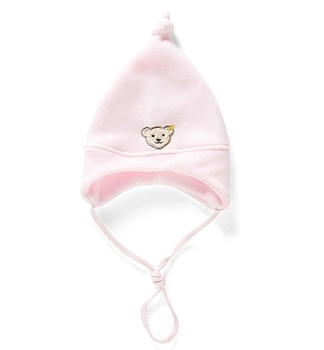 Шапочка велюровая Steiff, 3-4 года, розовый (0006865/8428) - Pampik - 2