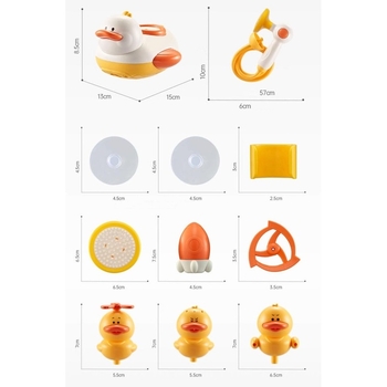 Детский набор для купания Urmywo Утята, 8 элементов (821DY) - Pampik - 5