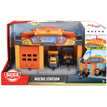 Ігровий набір Dickie Toys Вольво Будівельна мікростанція, звук, світло, 3 машини (3725010) - Pampik - 2