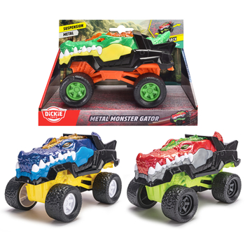 Машинка Dickie Toys Монстр алігатор, 3 види, метал, 15 см, 1 шт. в асортименті (3752020) - Pampik