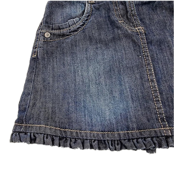 Спідниця котонова Steiff, джинс, 3 роки, синій (6633125/16431) - Pampik - 5