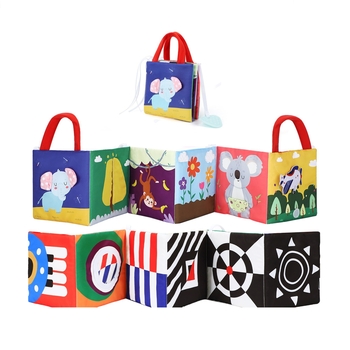 Дитяча розвиваюча текстильна книга Urmywo (UMWLBS01AY) - Pampik