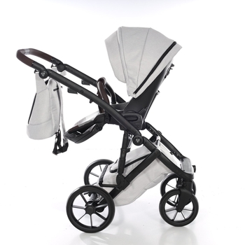 Універсальна коляска 2 в 1 Junama Space Waffle 01, сірий (J-SpW-01) - Pampik - 7