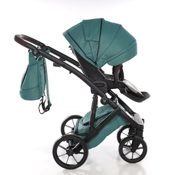 Універсальна коляска 2 в 1 Junama Space Waffle 03, зелений (J-SpW-03) - Pampik - 10