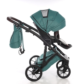 Універсальна коляска 2 в 1 Junama Space Waffle 03, зелений (J-SpW-03) - Pampik - 11