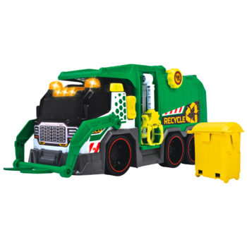 Функціональний автомобіль Dickie Toys Сміттєвоз з контейнером, звук, світло, 41 см (3307001) - Pampik