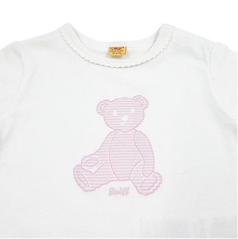 Кофточка лонгслив Steiff, хлопок, 3 мес., белый (6312201/7411) - Pampik - 2