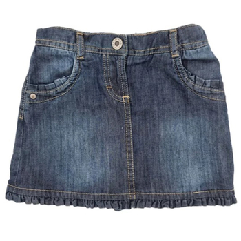 Спідниця котонова Steiff, джинс, 3 роки, синій (6633125/16431) - Pampik