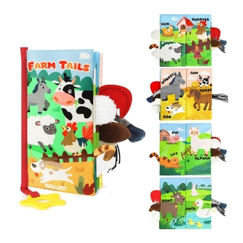 Дитяча розвиваюча текстильна книга Urmywo Ферма (WB02) - Pampik - 2