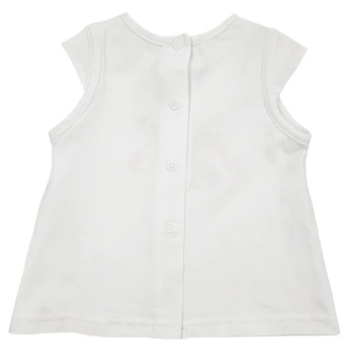 Футболка для девочки Steiff, коттон, 2 мес, белый (6312111/7441) - Pampik - 2