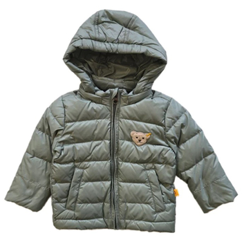 Куртка пуховая Steiff стеганная с капюшоном, 3 мес, оливковый (6513509/13245) - Pampik