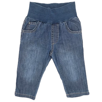 Джинси Steiff, котон/джинс, 6-9 міс., синій (6512724/13228) - Pampik