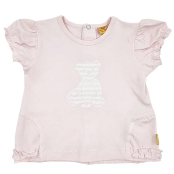 Футболка для девочки Steiff, котон, 2 мес, розовый (6312211/7810) - Pampik