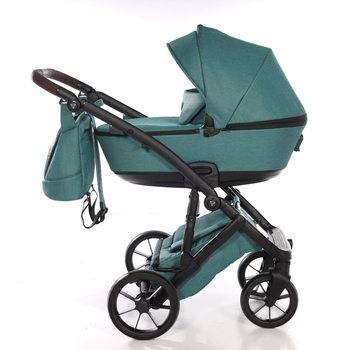 Універсальна коляска 2 в 1 Junama Space Waffle 03, зелений (J-SpW-03) - Pampik - 3