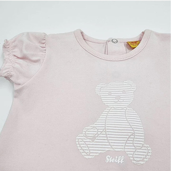 Футболка для девочки Steiff, котон, 2 мес, розовый (6312211/7810) - Pampik - 3