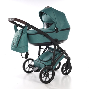 Універсальна коляска 2 в 1 Junama Space Waffle 03, зелений (J-SpW-03) - Pampik - 2
